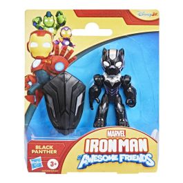 Hasbro Figura Black Panther Iron Man y Su Superequipo Marvel 7cm