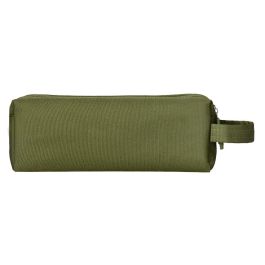 Estuche Portatodo Liderpapel Classic Rectangular Con Asa 2 Cremalleras 210 X80 mm Verde Militar