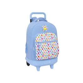 Mochila Escolar Smiley Joyful Azul Multicolor 33 x 45 x 22 cm Precio: 37.59000036. SKU: B1D4MS5FE5