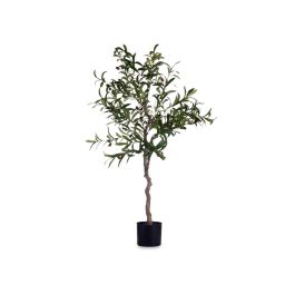 Ibergarden Planta Olivo con Maceta 150 cm (Maceta 16x16x15 cm) Plástico/Cable (Hierro) Verde
