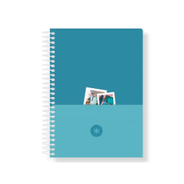 Antartik ESSENTIALS Agenda 2026 Día Página A5+ Espiral Negro Papel 80g FSC