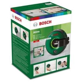 Bosch Atino Medidor láser de línea para una alineación perfecta de objetos, fácil fijación a pared con almohadilla de gel o alfileres