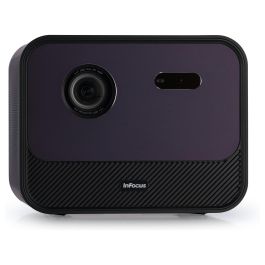 InFocus Crusader Grand Master IN3028SL - Proyector LED Smart Full HD 1080p, 1200 Lúmenes, Wi-Fi, Android TV, 3D, HDR10, Netflix, Disney+, Pantalla 22-130", 40W Altavoz