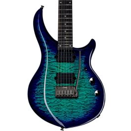 Sterling Guitarra Eléctrica Majesty Maj200X Qm/E John Petrucci DiMarzio Neck-Through Cerulean Paradise
