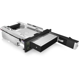 ICY BOX IB-166SSK-B Caja 3.5" Hot-Swap para Disco Duro SAS/SATA III - Intercambiable EasySwap sin Bandeja - Negro