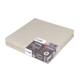 Tineo Colchón Plegable 2 Partes 60x120x4cm, Compacto para Viajes, Relleno Fibra Poliéster Suave, Funda Extraíble Lavable