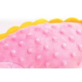 Gloria Peluche Orhy Dino para Perro, Juguete Textura Blanda con Squeacker, Color Pink