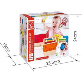 Hape Juego de Bloques e Instrumentos Musicales de Madera, Sonidos, para Bebés +18 Meses, Juguete Educativo de 6 Piezas Hape Juego de Bloques e Instrumentos Musicales de Madera, Sonidos, para Bebés +18 Meses, Juguete Educativo de 6 Piezas
