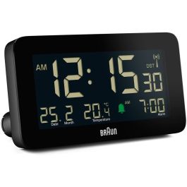 Braun BC10 DCF-B Reloj Despertador Digital Rectangular Negro con Pantalla LCD, Alarma, Snooze y Temperatura Braun BC10 DCF-B Reloj Despertador Digital Rectangular Negro con Pantalla LCD, Alarma, Snooze y Temperatura Precio: 94.50000054. SKU: B1948J5687