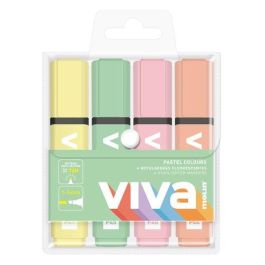 Marcador Fluor Molin Pastel Bolsa De 4 Colores Precio: 3.50000002. SKU: B1FDZVEFRJ