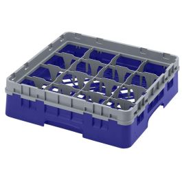 CAMBRO - 16S318-186 - Cesta de lavado 16 comp. 1 altura - 10,9 cm Ø máx. - alt. máx. 9,4 cm - 50 x 50 x 14,3 cm - Azul marino Precio: 44.89000054. SKU: B1G5LBGDGR
