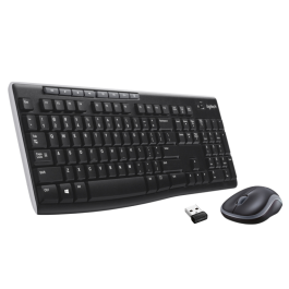 Logitech Combo Teclado + Ratón Desktop Mk270 Inalámbrico Qwerty Español Negro Precio: 32.49999984. SKU: S0201550