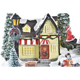 DKD Home Decor Casa Navidad Tradicional de Resina con Movimiento Musical, Luz LED y 3 Pilas AA Multicolor (Set 2 Unidades) DKD Home Decor Casa Navidad Tradicional de Resina con Movimiento Musical, Luz LED y 3 Pilas AA Multicolor (Set 2 Unidades)