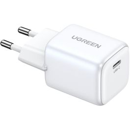 UGREEN Nexode Mini 15324 Cargador Rápido 20W USB-C PD GaN Tech Blanco para Teléfonos/Tablets
