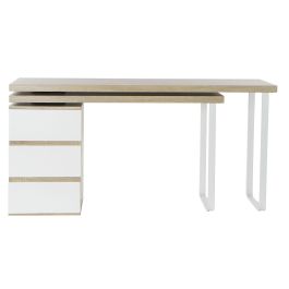 DKD Home Decor Escritorio Scandi Gris Natural 150 x 120 x 75 cm Metal MDF