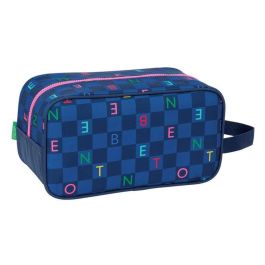 Safta Zapatillero Mediano Benetton Damero, Recomendado para Escolar, 290x140x150 mm