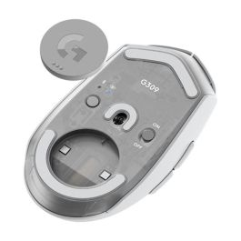 Logitech G309 Ratón Inalámbrico Gaming Óptico Blanco - Sensor HERO 25K 25600 DPI con 6 Botones Programables LIGHTSPEED