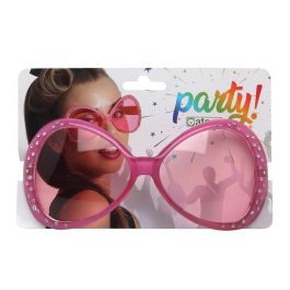 Gafas Con Brillantes Rosa Mujer Adulto