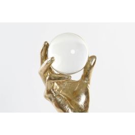 DKD Home Decor Figura Resina Cristal Dorado Negro 13.5 x 36 x 13.5 cm