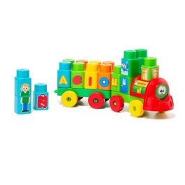 Tren de bloques y construccion 28 piezas Tren de bloques y construccion 28 piezas