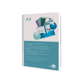 Liderpapel Carpeta Dossier con 2 Bolsas Canguro 45684 Polipropileno DIN A4 Transparente