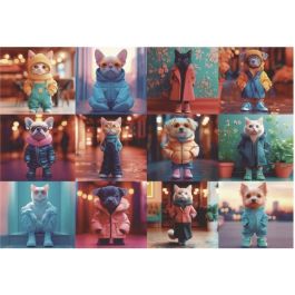 Educa Puzzle 200 piezas Animales de Moda +6 años con cola FIX PUZZLE®