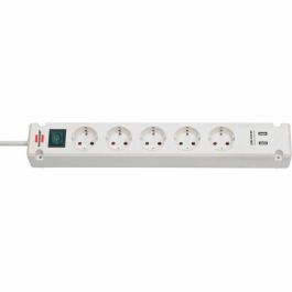Regleta Enchufes 5 Tomas con Interruptor Brennenstuhl Bremounta 3600 W USB x 2 (3 m)