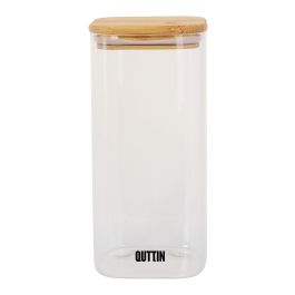 Tarro Boro Cuadrado Bambú Quttin 10x21 cm (12 Unidades) Tarro Boro Cuadrado Bambú Quttin 10x21 cm (12 Unidades)