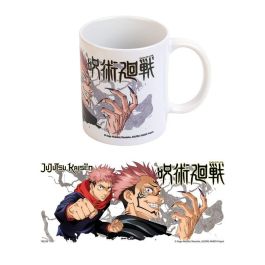 ERIK Taza Yuji y Sukuna Jujutsu Kaisen 350ml de cerámica - Apta para lavavajillas y microondas
