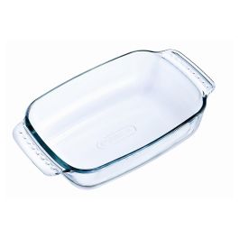 Pyrex Fuente Horno Rectangular Let's Share Vidrio Borosilicato 22x13x5 cm Extra Resistente Apta Horno Microondas Congelador