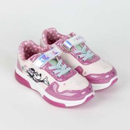 Cerdá t025 Zapatillas Deportivas infantiles con luces de Minnie Mouse, suela de PVC, color rosa, Talla 25