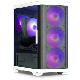 Zalman M4 WHITE Carcasa de Ordenador Mini Tower Negra, Blanca