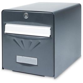 BURG WACHTER Buzón balneal de acero galvanizado - Puerta trasera de cristal - Gris antracita Precio: 84.69000056. SKU: B1BYJTTQ7E