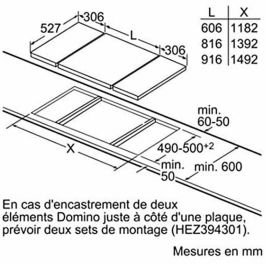 Bosch PIB375FB1E Placa Vitrocerámica de Inducción 2 fuegos Inicio Rápido Seguridad Infantil