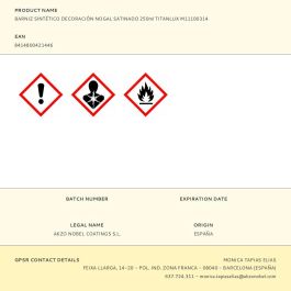 Barniz sintético decoración nogal satinado 250 ml titanlux m11100314