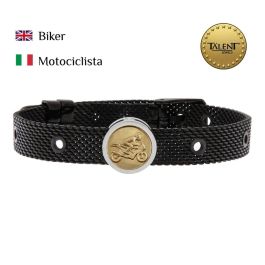 Pulsera Unisex Biker Talent Jewels TJA-1-09-01-2-235 Negro