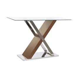 Recibidor DKD Home Decor Transparente Plateado Marrón oscuro 120 x 40 x 75 cm