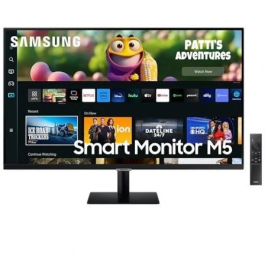 Samsung Monitor Inteligente Smart M5 S27DM500EU 27" Full HD, Smart TV, VA, HDR10, Gaming Hub, Microsoft 365, Altavoces 5W x2, Negro Precio: 181.69000025. SKU: B14MEJGKLR