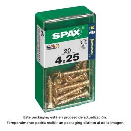 Spax Tornillo madera cabeza plana Yellox 4,0x25mm 4081020400251 Caja 20 Unid. Precio: 2.50000036. SKU: S7913886