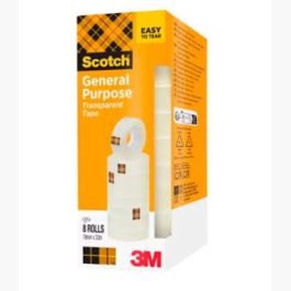 Scotch 508 Cinta Transparente 19mm x 33m - Pack 8 Rollos Precio: 4.49999968. SKU: B17KJTKXSN