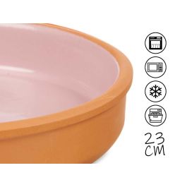 Cazuela Barro 23 Cm Color Rosa La Dehesa (10 Unidades) Cazuela Barro 23 Cm Color Rosa La Dehesa (10 Unidades)