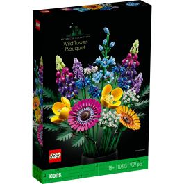LEGO 10313 Ramo de Flores Silvestres Icons para Construir Adultos - 8 Variedades de Flores, Tallos Ajustables, Ideal Regalo