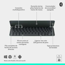 Teclado Bluetooth Logitech 920-013010 Grafito