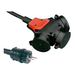 F-Line Adaptador Múltiple Schuko de Goma IP44, 2P+T 16A 250V, Cable de 10m 3G2.5mm² Negro Precio: 54.49999962. SKU: B18DS3GYHP