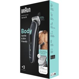 Braun BG 5340 BodyGroomer, Recortador Corporal Inalámbrico, Uso en Seco y Mojado, Lavable, Batería Litio 100min