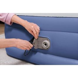 Bestway 67628 Cama Inflable 1 Plaza, 191x97x46 cm, Bomba Eléctrica Integrada y Estructura de Cama