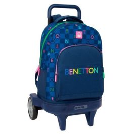 Mochila Escolar Benetton Damero Azul marino 33 x 45 x 22 cm Precio: 39.49999988. SKU: B1BRJB4HSA