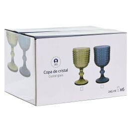 Copa Basicos DKD Home Decor Verde 8 x 14.5 x 8 cm Set de 6