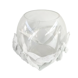 DKD Home Decor Portavela Mediterraneo Blanco 30 x 30 x 25 cm (4 Unidades) Precio: 67.50000004. SKU: B15Y5PSXJT