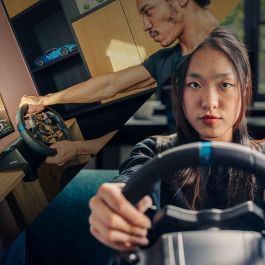 Logitech G G923 Volante + Pedales PC PlayStation 4 PlayStation 5 Negro